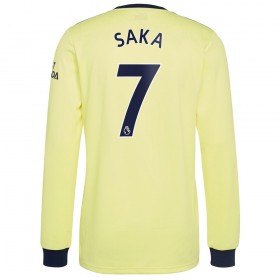Fußballtrikots Arsenal Bukayo Saka 7 2021-2022 Langarm Auswärts-trikot kaufen